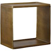 Uttermost Derwent 20" Wide Aluminum Accent Table Antique Brass