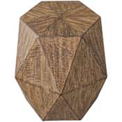 Uttermost Volker 18" Wide Wood Accent Table Burnished Honey