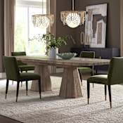 Uttermost Caledon 114" Wide Oak and Plywood Table Natural