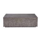 Uttermost Kareem 53" Wide Java Wood Coffee Table Warm Metallic Gray