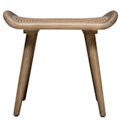 Uttermost Arne 22" Wide Wood Framed Bench Dry Oak / Rattan