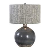 Uttermost Vardenis 1 Light 24" Tall Table Lamp Charcoal Gray