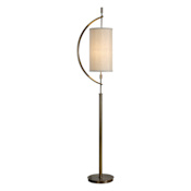 Uttermost Balaour Single Light 66" Tall Floor Lamp by David Frisch Antiqued Plated Brass