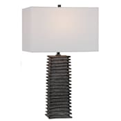 Uttermost Sanderson 27" Tall Ceramic Table Lamp Charcoal