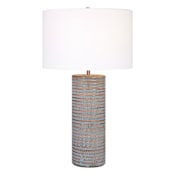 Uttermost Monolith 29" Tall Ceramic Table Lamp Gray