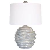 Uttermost Waves 26" Tall Ceramic Table Lamp Blue / White