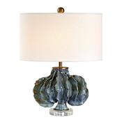Uttermost Ruffle Up 23" Tall Accent Table Lamp Brown / Blue