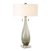Uttermost Cardoni 32" Tall Vase Table Lamp Green