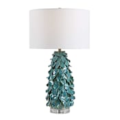 Uttermost Mina 28" Tall Vase Table Lamp Blue / Green