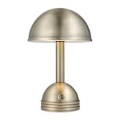 Uttermost Breece 11" Tall Rechargeable LED Column Table Lamp Bronze / Gold