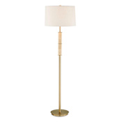 Uttermost Verlaine 64" Tall Column Floor Lamp Brass / Gold