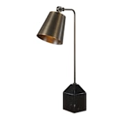 Uttermost Hutchinson 24" Tall Accent Table Lamp Black / Bronze / Gold