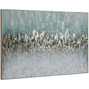 Uttermost Divide 41" x 61" Framed Abstract Painting Multicolored