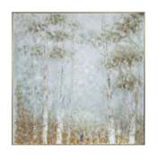 Uttermost Cotton Woods 48 3/4" Wide Forest Landscape Hand Painted Canvas Woodland Greens