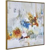 Uttermost In The Beginning 50" x 50" Framed Abstract Painting Multicolored