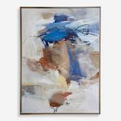 Uttermost Subtle Nuances 42" x 56" Framed Abstract Drawing Print Blue