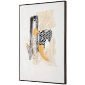 Uttermost Scatter 48" x 33" Framed Abstract Painting Multicolored