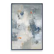 Uttermost Blueprint 62" x 42" Framed Abstract Painting Hand Painted Canvas