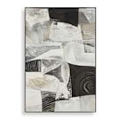 Uttermost Folding 60" x 40" Framed Abstract Painting Hand Painted Canvas