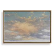 Uttermost Take Me Higher 57" x 57" Framed Sunset and Sky Textual Print Blue