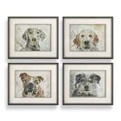 Uttermost Dog Days 28" x 28" Framed Animals Textual Print Brown