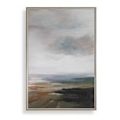 Uttermost Lowlands 43" x 43" Framed Landscapes Textual Print Gray