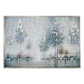 Uttermost 61 Inch x 41 Inch "Walk In The Meadow" Framed Art Print on Canvas by Grace Feyock Silver Leaf