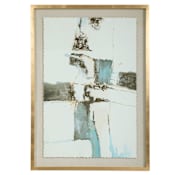 Uttermost Crosswalk 53" x 38" Framed Abstract Painting Watercolor Blue