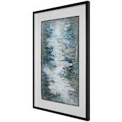 Uttermost Lakeside Grande 61" x 40" Framed Abstract Painting Multicolored