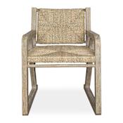 Uttermost Chatham 25" Wood Dinner Chair Seagrass / Whitewash