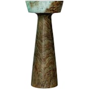 Uttermost Mano 11" Diameter Wood Accent Table Blue-Green