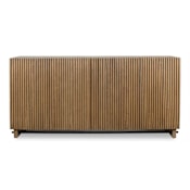 Uttermost Kellem 31" Wide 4 Door Wood and Wood Veneer Accent Cabinet Natural Wood