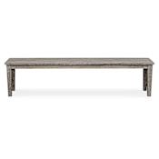Uttermost Forsyth 81" Wide Mahogany Framed Bench Weathered Dark Gray