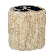 Uttermost Arco 17" Wide Stone Top Resin and Stone Accent Table Black / White