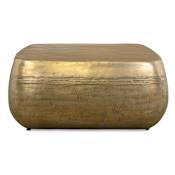 Uttermost Saguaro 38" Wide Metal Top Aluminum Coffee Table Brass / Gold