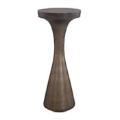 Uttermost Miko 10" Diameter Aluminum Accent Table Bronze