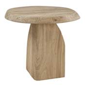 Uttermost Tiernan 24" Wide Oak and Steel Table Woodtone