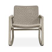 Uttermost Sumba Outdoor Wicker Rocking Chair Gray