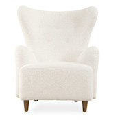 Uttermost Ingel 33" Wide White Wingback Armchair White