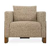 Uttermost Halligan 33" Wide Upholstered Accent Chair Brown