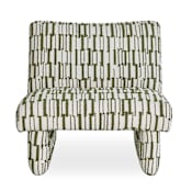 Uttermost Willa Green White Accent Chair Green / White