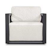 Uttermost Remsen Black/Oyster Outdoor Lounge Chair Black