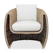 Uttermost Tropic 32" Wide Golden Flax Outdoor Lounge Chair Brown
