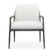 Uttermost Thayer 30" Wide Outdoor Upholstered Lounge Chair Bronze / White