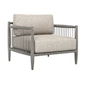 Uttermost Borneo Outdoor Dove Lounge Chair Gray