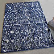 Uttermost Fressia 8' x 10' Wool Moroccan & Tribal Indoor Rectangular Area Rug Blue