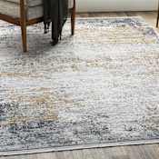 Uttermost Ulen 5' x 7-1/2' Viscose Abstract Indoor Rectangular Area Rug Gray