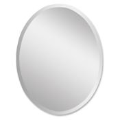 Uttermost 22" W x 28" H Oval Frameless Bathroom Mirror Mirrored