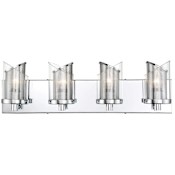 Varaluz So Inclined 4 Light 24" Wide Vanity Light Chrome