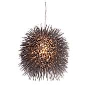 Varaluz Urchin Single Light 9" Wide Mini Pendant Chrome